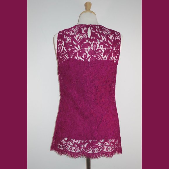 Dolce & Gabbana Pink Lace Top - Size 44 (US M) - Picture 5 of 16
